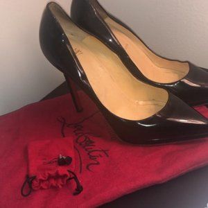 Christian Louboutin Pigalle Plato 120 Leather Heel